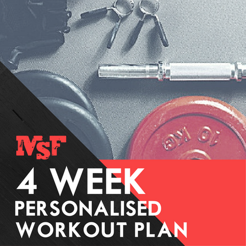 4 Week Personalised Workout Plan